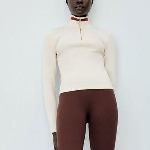 Zara ribbed T Shirt Small